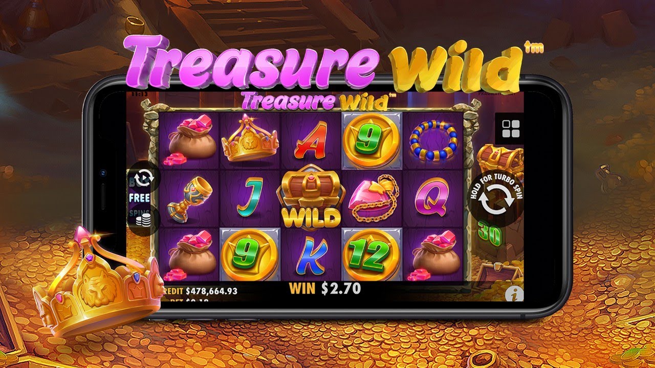 Комната с драгоценностями на игровом слоте «Treasure Wild» в казино Эльдорадо